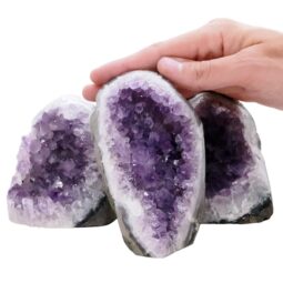 1.9kg Amethyst Polished Crystal Geode Specimen Set 3 Pieces L566 5 Amethyst Polished Crystal Geode Specimen Set 3 Pieces L566 | Crystal Factory