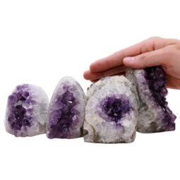1.9kg Amethyst Polished Crystal Geode Specimen Set 4 Pieces L574 5 Amethyst Polished Crystal Geode Specimen Set 4 Pieces L574 | Crystal Factory