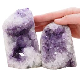 1.9kg Amethyst Polished Crystal Geode Specimen Set 2 Pieces L577 5 Amethyst Polished Crystal Geode Specimen Set 2 Pieces L577 | Crystal Factory