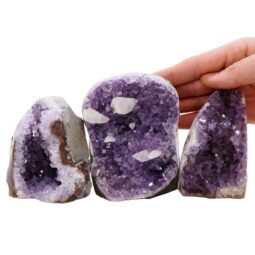 1.8kg Amethyst Polished Crystal Geode Specimen Set 3 Pieces L583 5 Amethyst Polished Crystal Geode Specimen Set 3 Pieces L583 | Crystal Factory