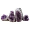 Amethyst Polished Crystal Geode Specimen Set 4 Pieces L586 | Crystal Factory