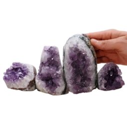 1.9kg Amethyst Polished Crystal Geode Specimen Set 4 Pieces L586 5 Amethyst Polished Crystal Geode Specimen Set 4 Pieces L586 | Crystal Factory