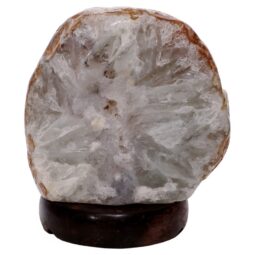 Crystal Quartz River Agate Lamp - White LED Bulb N2396 | Crystal Factory