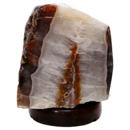 Crystal Quartz River Agate Lamp - White LED Bulb N2397 | Crystal Factory
