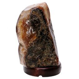 Crystal Quartz River Agate Lamp - White LED Bulb N2399 | Crystal Factory