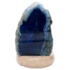 Blue Agate Crystal Lamp with Marble Base - Blue LED - N2403 | Crystal Factory
