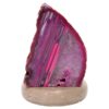 2.7kg Pink Agate Crystal Lamp with Marble Base - Purple LED - N2407 1 Pink Agate Crystal Lamp with Marble Base - Purple LED - N2407 | Crystal Factory