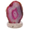 3.3kg Pink Agate Crystal Lamp with Marble Base - Purple LED - N2408 1 Pink Agate Crystal Lamp with Marble Base - Purple LED - N2408 | Crystal Factory