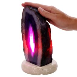 3.4kg Purple Agate Crystal Lamp with Marble Base - Puple LED - N2412 5 Purple Agate Crystal Lamp with Marble Base - Puple LED - N2412 | Crystal Factory