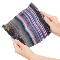 Natural Rainbow Fluorite Polished Slab Plate B856 | Crystal Factory