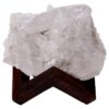 Natural Clear Quartz Specimen on Timber Stand 8cm R636 | Crystal Factory
