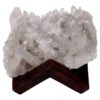 Natural Clear Quartz Specimen on Timber Stand 8cm R637 | Crystal Factory