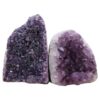 Amethyst Polished Crystal Geode Specimen Set 2 Pieces R652 | Crystal Factory