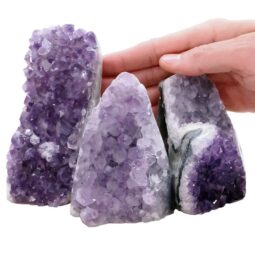 1.9kg Amethyst Polished Crystal Geode Specimen Set 3 Pieces R657 5 Amethyst Polished Crystal Geode Specimen Set 3 Pieces R657 | Crystal Factory