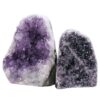 Amethyst Polished Crystal Geode Specimen Set 2 Pieces R667 | Crystal Factory