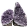 2.8kg Amethyst Polished Crystal Geode Specimen Set 2 Pieces R673