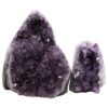 Amethyst Polished Crystal Geode Specimen Set 2 Pieces R676 | Crystal Factory