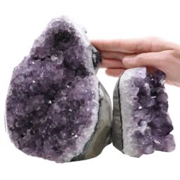 4.8kg Amethyst Polished Crystal Geode Specimen Set 2 Pieces R676 5 Amethyst Polished Crystal Geode Specimen Set 2 Pieces R676 | Crystal Factory