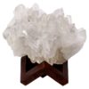 Natural Clear Quartz Specimen on Timber Stand 8cm S1630 | Crystal Factory