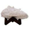 Natural Clear Quartz Specimen on Timber Stand 12cm S1638 | Crystal Factory
