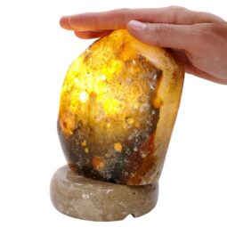 2.4kg Crystal Quartz River Agate Lamp - White LED Bulb S1650 6 Crystal Quartz River Agate Lamp - White LED Bulb S1650 | Crystal Factory