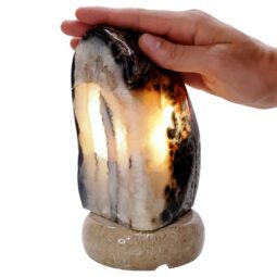 2.2kg Crystal Quartz River Agate Lamp - White LED Bulb S1651 6 Crystal Quartz River Agate Lamp - White LED Bulb S1651 | Crystal Factory