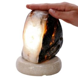 Crystal Quartz River Agate Lamp - White LED Bulb S1652 | Crystal Factory