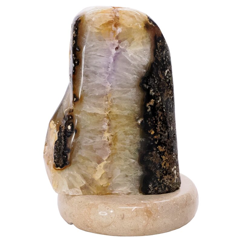 2.7kg Crystal Quartz River Agate Lamp - White LED Bulb S1653 3 Crystal Quartz River Agate Lamp - White LED Bulb S1653 | Crystal Factory