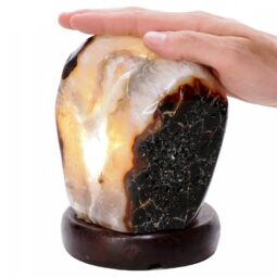 2.7kg Crystal Quartz River Agate Lamp - White LED Bulb S1655 6 Crystal Quartz River Agate Lamp - White LED Bulb S1655 | Crystal Factory