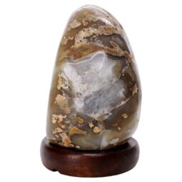 Crystal Quartz River Agate Lamp - White LED Bulb S1656 | Crystal Factory