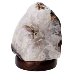 Crystal Quartz River Agate Lamp - White LED Bulb S1657 | Crystal Factory