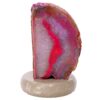 2.8kg Pink Agate Crystal Lamp with Marble Base - Purple LED - S1661 1 Pink Agate Crystal Lamp with Marble Base - Purple LED - S1661 | Crystal Factory