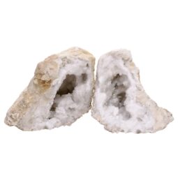 Natural Calcite Geode Pair S1672 | Crystal Factory