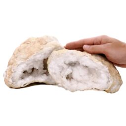 Natural Calcite Geode Pair S1675 | Crystal Factory