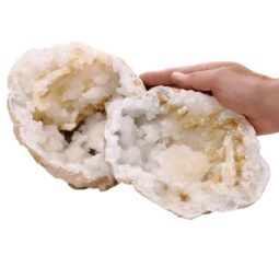 Natural Calcite Geode Pair S1676 | Crystal Factory