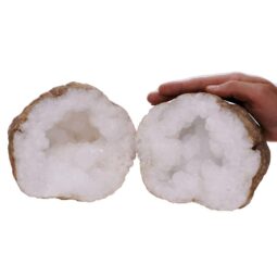 Natural Calcite Geode Pair S1678 | Crystal Factory