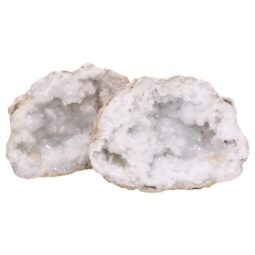Natural Calcite Geode Pair S1679 | Crystal Factory