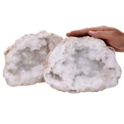 Natural Calcite Geode Pair S1679 | Crystal Factory