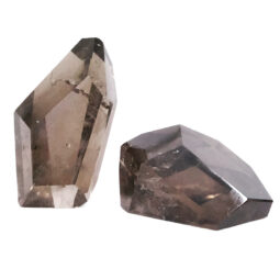 Smoky Quartz Polished Crystal Set 2 Pieces B857 | Crystal Factory