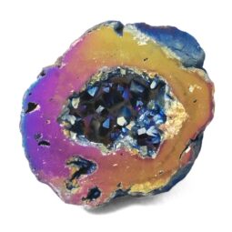 Titanium Rainbow Agate Cluster Mini Geode 11 Titanium Rainbow Agate Cluster Mini Geode | Crystal Factory