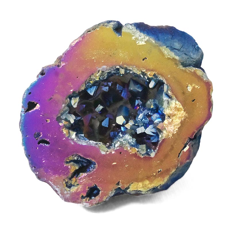 Titanium Rainbow Agate Cluster Mini Geode 5 Titanium Rainbow Agate Cluster Mini Geode | Crystal Factory