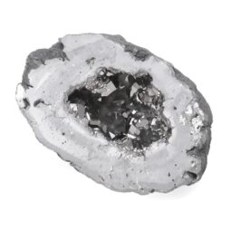 Titanium Silver Agate Cluster Mini Geode 12 Titanium SIlver Agate Cluster Mini Geode | Crystal Factory