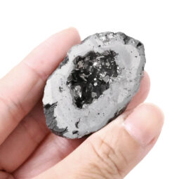 Titanium Silver Agate Cluster Mini Geode 11 Titanium SIlver Agate Cluster Mini Geode | Crystal Factory