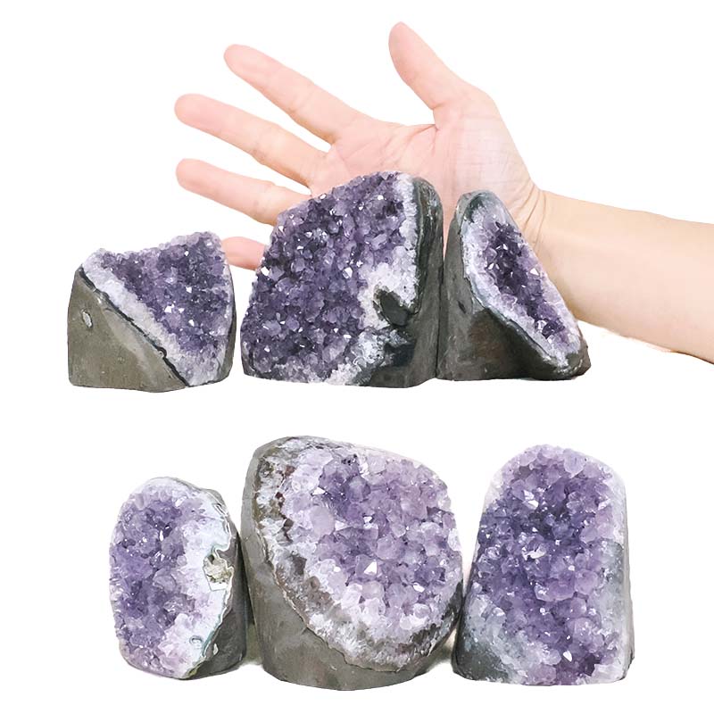 2.77kg Amethyst Mini Cluster Specimen Set 6 Pieces P2197 4 Amethyst Mini Cluster Specimen Set 6 Pieces P2197 | Crystal Factory