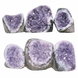 Amethyst Mini Cluster Specimen Set 6 Pieces P2197 | Crystal Factory