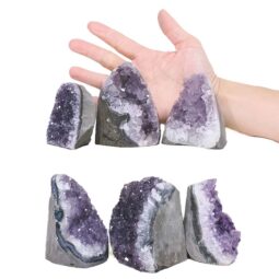 1.91kg Amethyst Mini Cluster Specimen Set 6 Pieces P2198 5 Amethyst Mini Cluster Specimen Set 6 Pieces P2198 | Crystal Factory