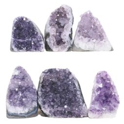 Amethyst Mini Cluster Specimen Set 6 Pieces P2198 | Crystal Factory