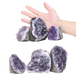 Amethyst Mini Cluster Specimen Set 6 Pieces P2199 | Crystal Factory