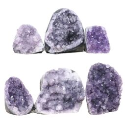 Amethyst Mini Cluster Specimen Set 6 Pieces P2199 | Crystal Factory