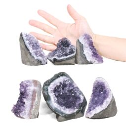 2.16kg Amethyst Mini Cluster Specimen Set 6 Pieces P2200 5 Amethyst Mini Cluster Specimen Set 6 Pieces P2200 | Crystal Factory
